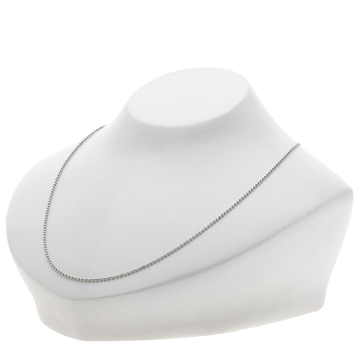 Chain 17.7" Necklace K18 White Gold 3.6g　Ladies