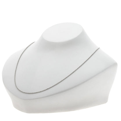 Chain 17.7" Necklace K18 White Gold 3.6g　Ladies