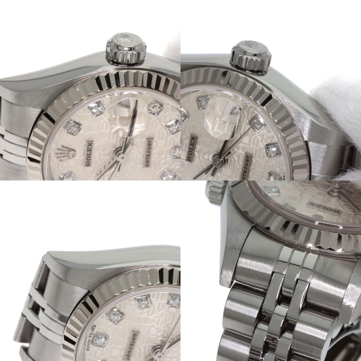 ROLEX DATEJUST 10P Diamond Watches 79174G Stainless Steel/Stainless Steel Ladies