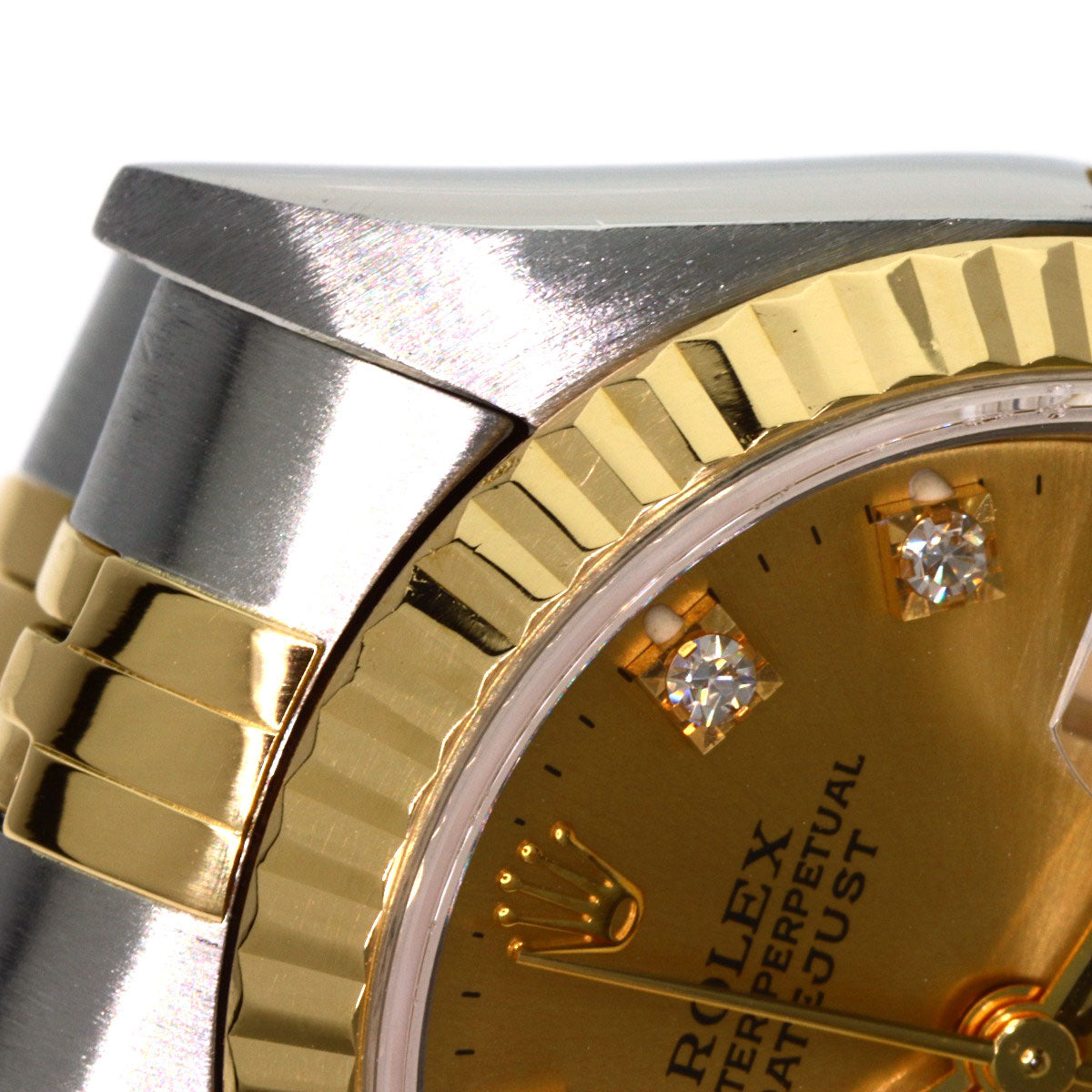 ROLEX DATEJUST 10P Diamond Watches 69173G Stainless Steel/SSxK18YG Ladies