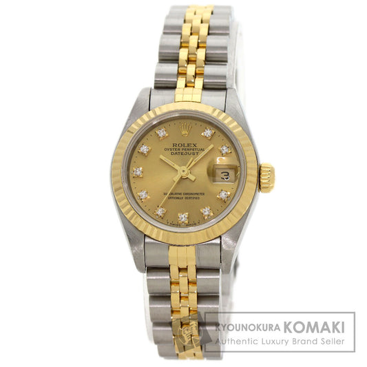 ROLEX DATEJUST 10P Diamond Watches 69173G Stainless Steel/SSxK18YG Ladies