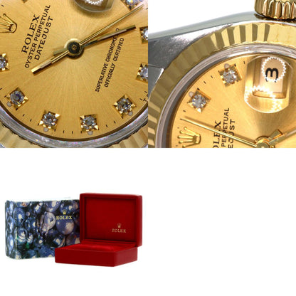 ROLEX DATEJUST 10P Diamond Watches 69173G Stainless Steel/SSxK18YG Ladies