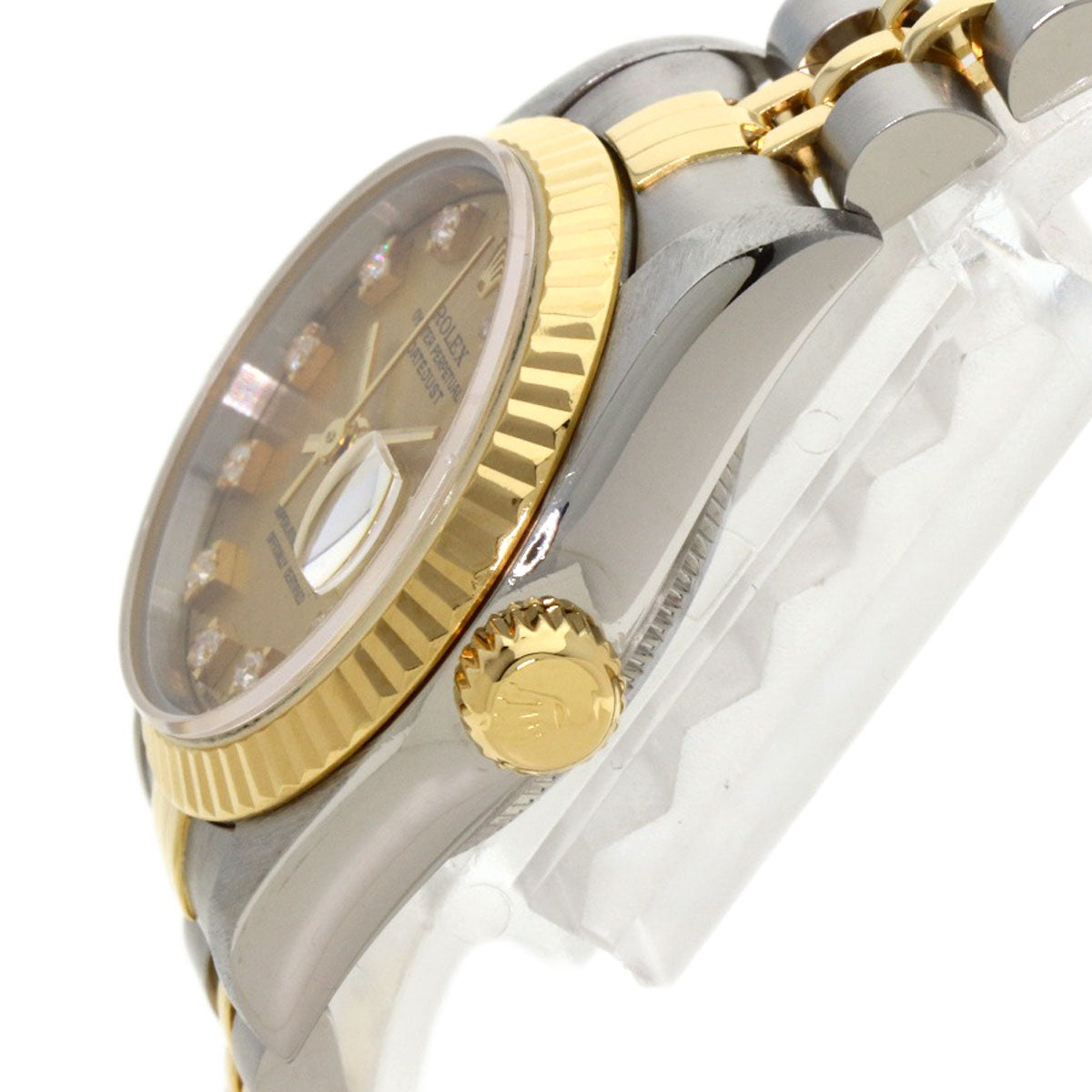 ROLEX DATEJUST 10P Diamond Watches 69173G Stainless Steel/SSxK18YG Ladies