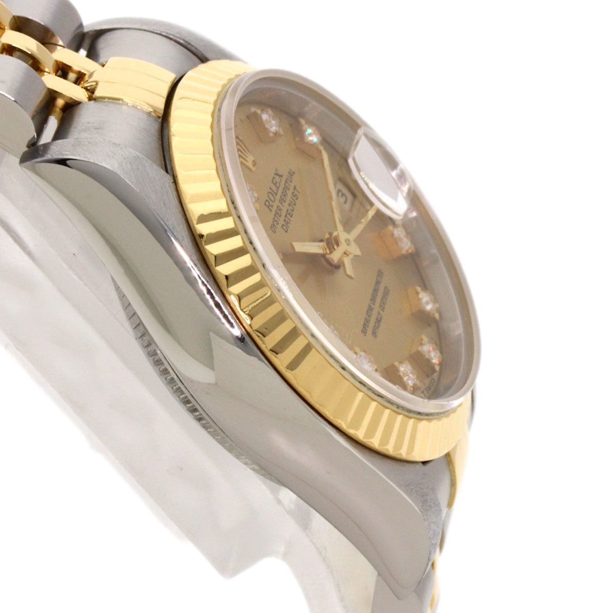 ROLEX DATEJUST 10P Diamond Watches 69173G Stainless Steel/SSxK18YG Ladies