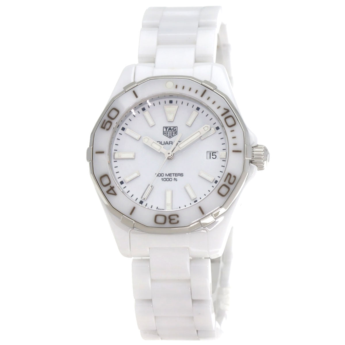 TAG HEUER Aquaracer 1.4" Ceramic Watches WAY1391.BH0717 Ceramic/Ceramic Ladies