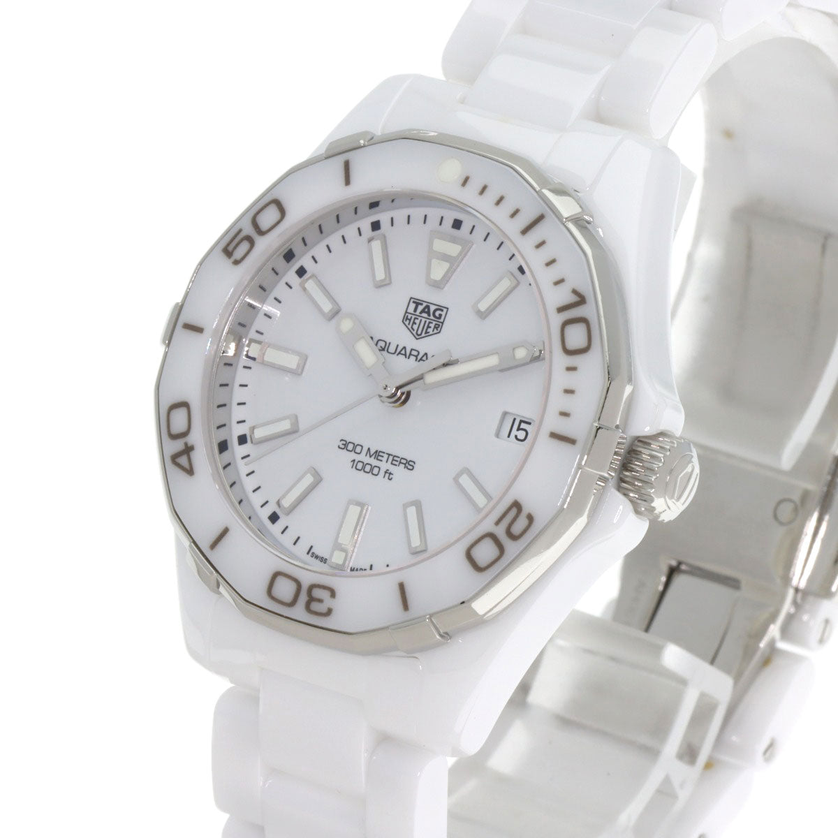 TAG HEUER Aquaracer 1.4" Ceramic Watches WAY1391.BH0717 Ceramic/Ceramic Ladies