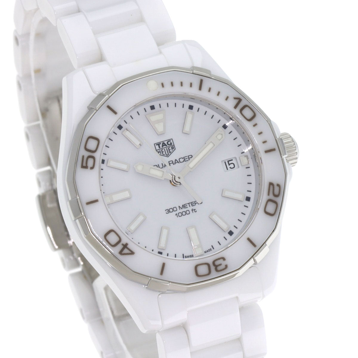 TAG HEUER Aquaracer 1.4" Ceramic Watches WAY1391.BH0717 Ceramic/Ceramic Ladies