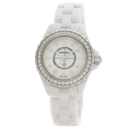 CHANEL J12 1.1" 8P Bezel Diamond Watches H2572 Ceramic/Ceramic Ladies