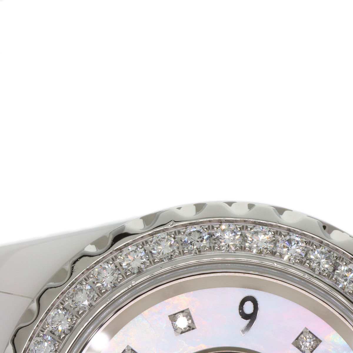 CHANEL J12 1.1" 8P Bezel Diamond Watches H2572 Ceramic/Ceramic Ladies
