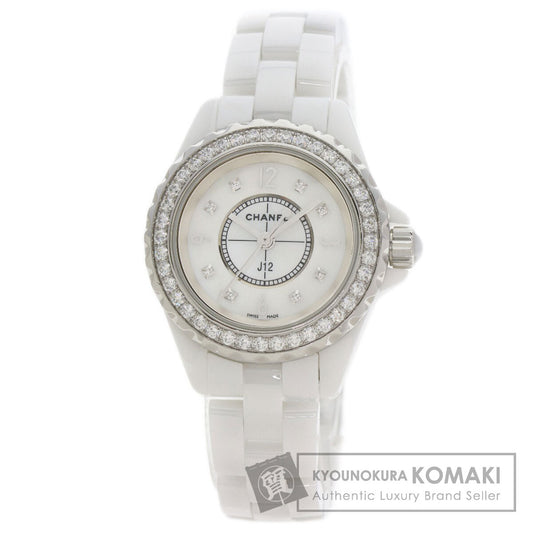 CHANEL J12 1.1" 8P Bezel Diamond Watches H2572 Ceramic/Ceramic Ladies