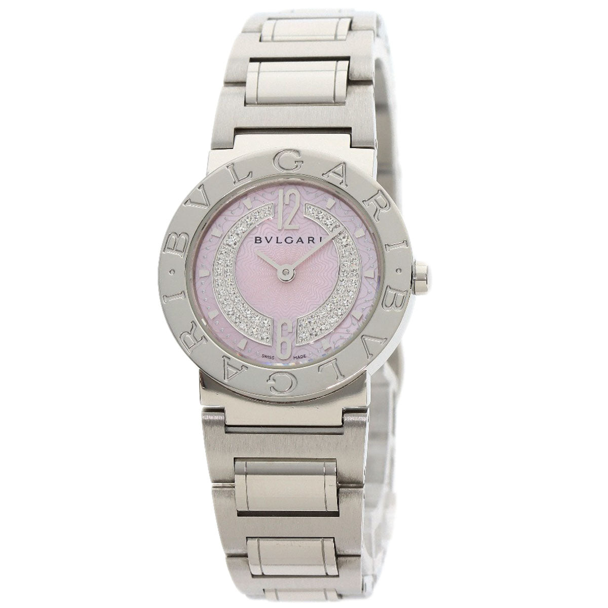 BVLGARI BVLGARI BVLGARI Diamond Watches BB26C2SS/DN Stainless Steel/Stainless Steel Ladies