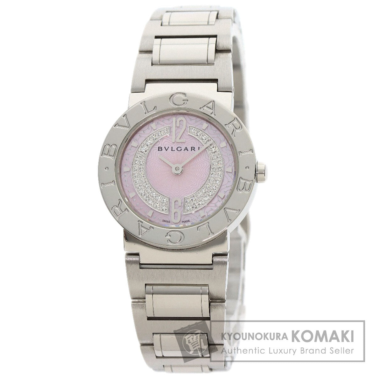 BVLGARI BVLGARI BVLGARI Diamond Watches BB26C2SS/DN Stainless Steel/Stainless Steel Ladies