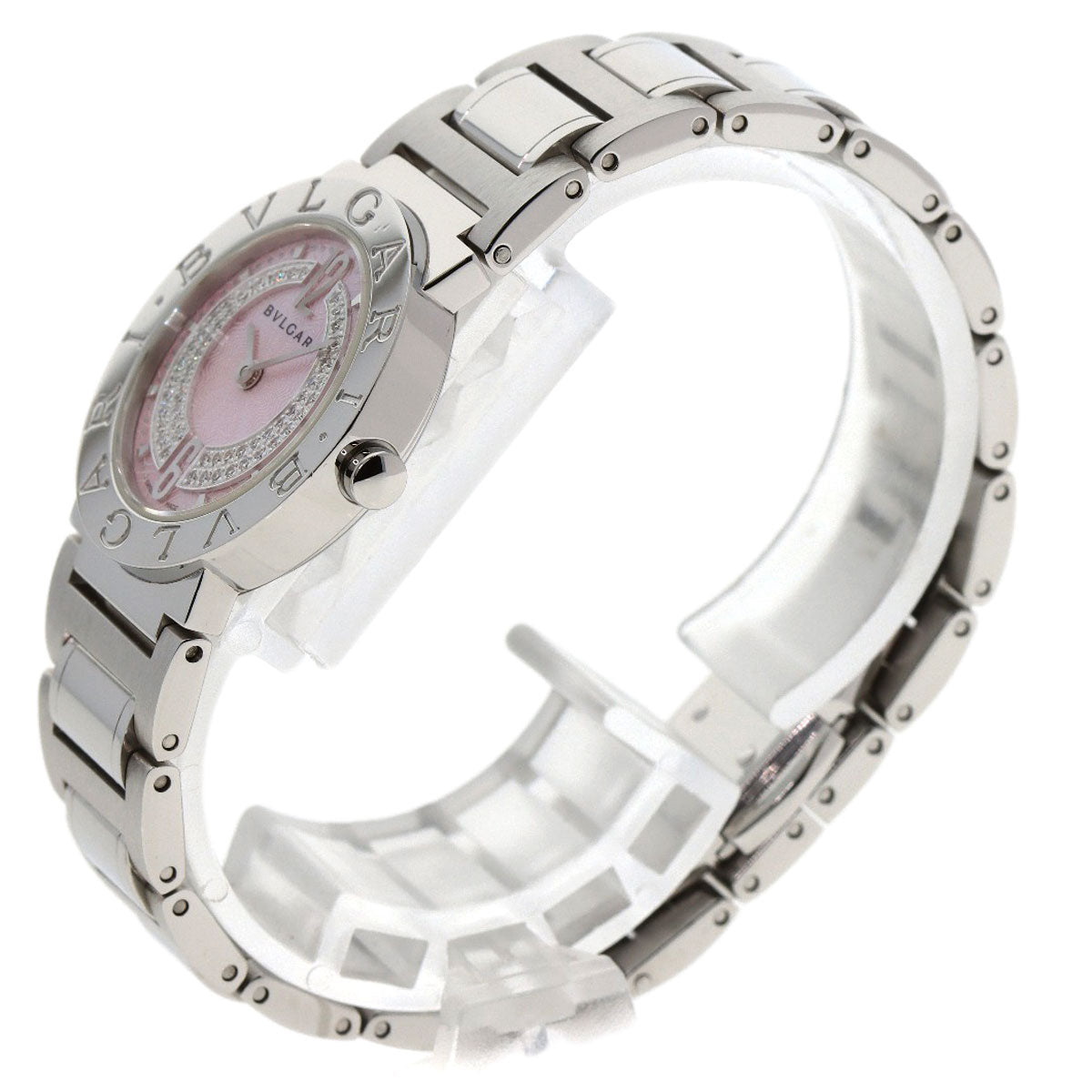 BVLGARI BVLGARI BVLGARI Diamond Watches BB26C2SS/DN Stainless Steel/Stainless Steel Ladies