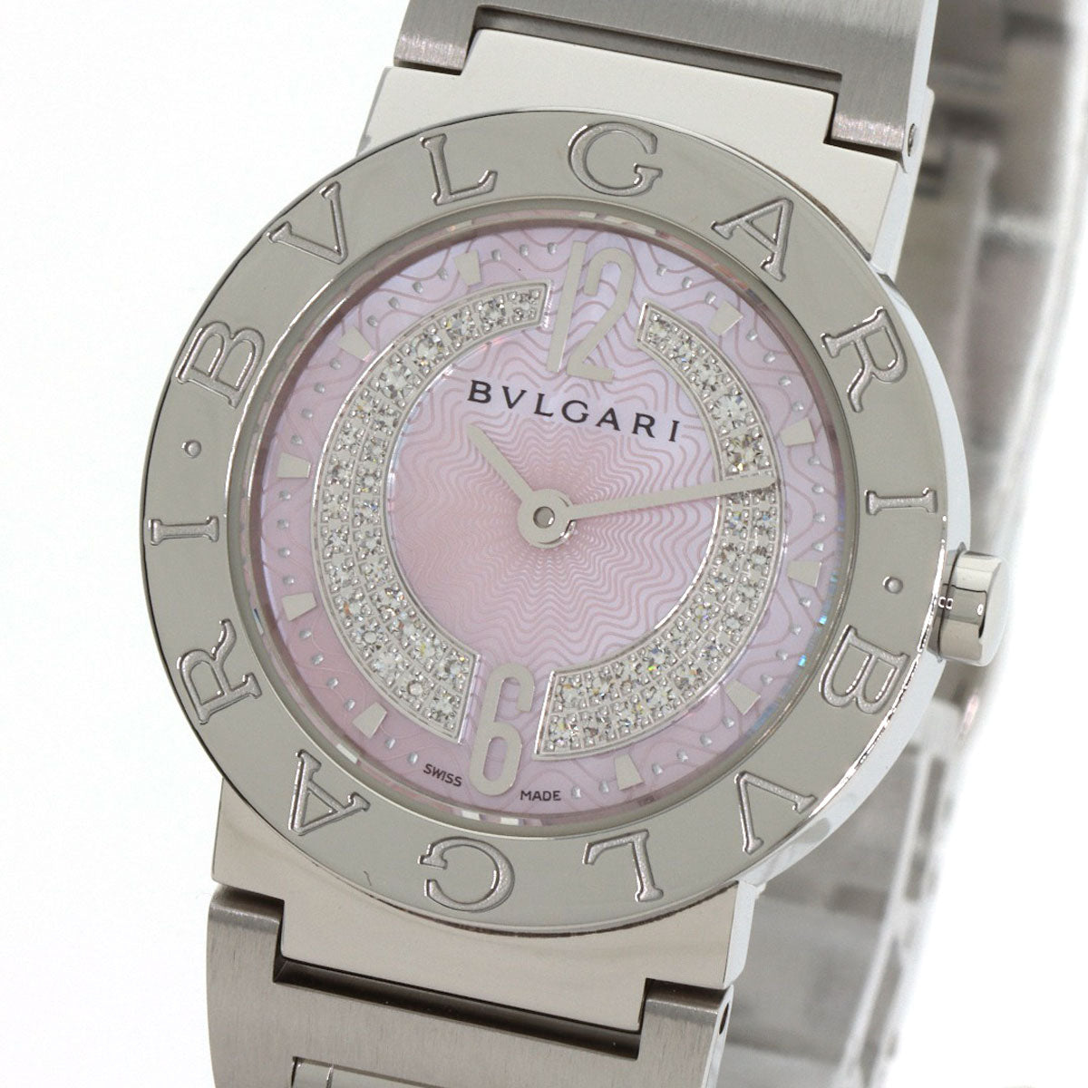 BVLGARI BVLGARI BVLGARI Diamond Watches BB26C2SS/DN Stainless Steel/Stainless Steel Ladies