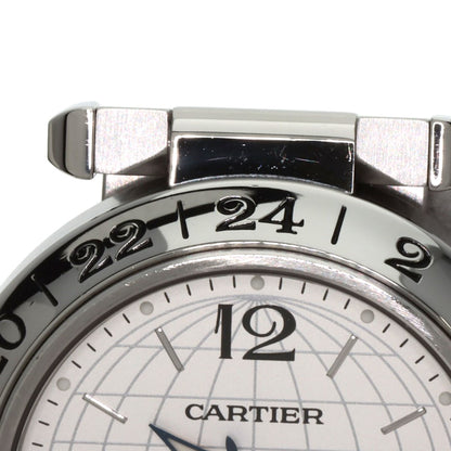 CARTIER Pasha C Meridian GMT Watches W31078M7 Stainless Steel/Stainless Steel Boys