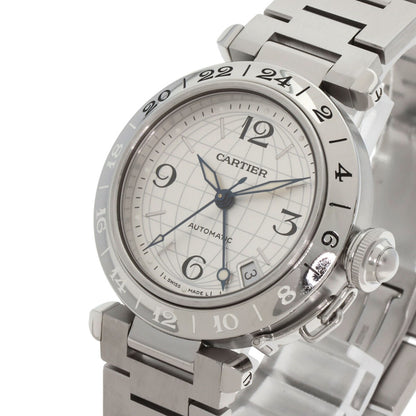 CARTIER Pasha C Meridian GMT Watches W31078M7 Stainless Steel/Stainless Steel Boys