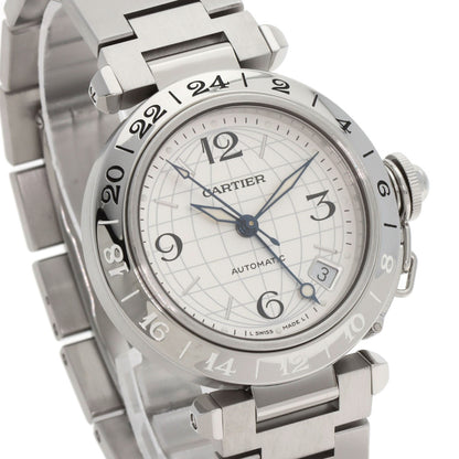 CARTIER Pasha C Meridian GMT Watches W31078M7 Stainless Steel/Stainless Steel Boys