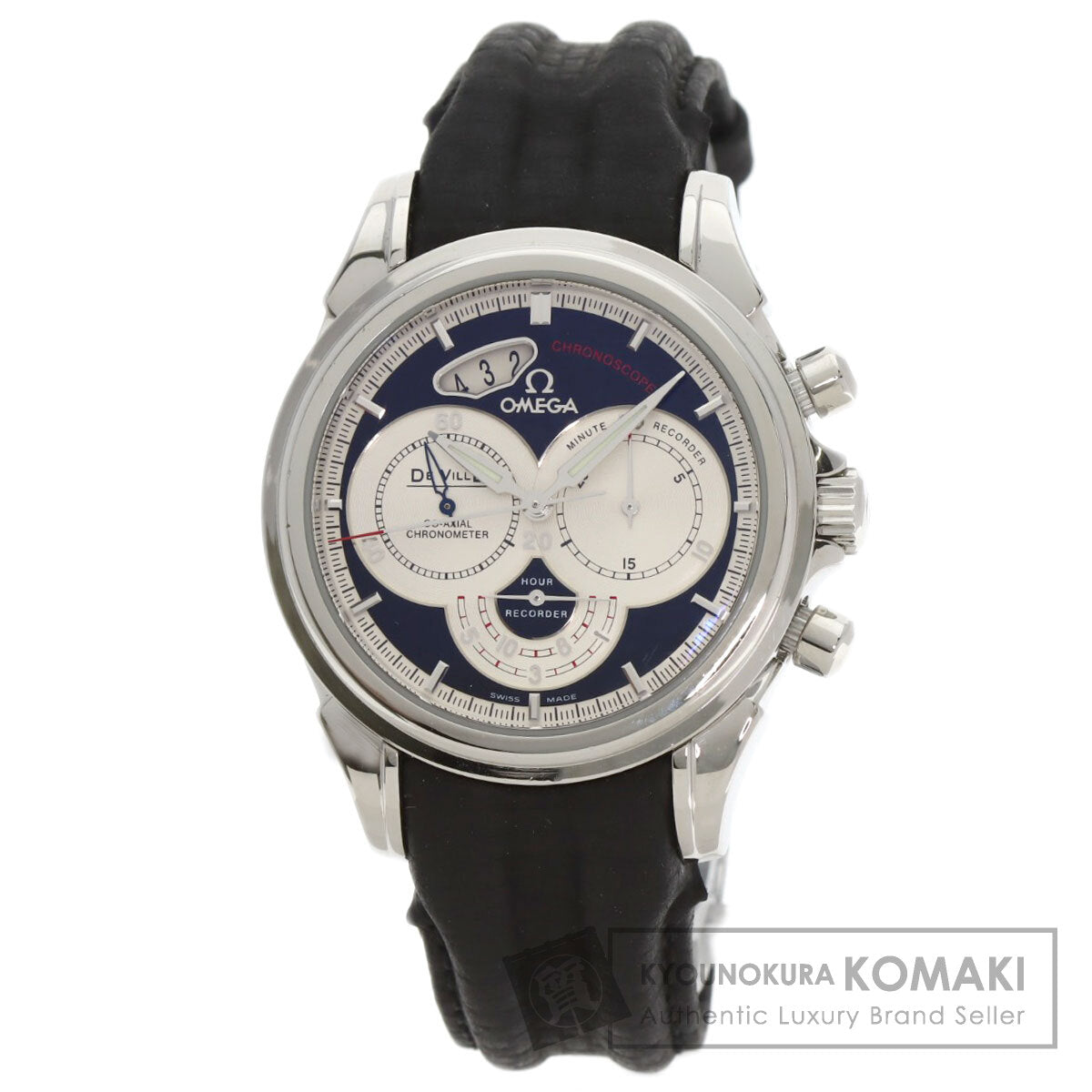 OMEGA De Ville Chronoscope Co-Axial Date Watches 20230410 Stainless Steel/Leather mens