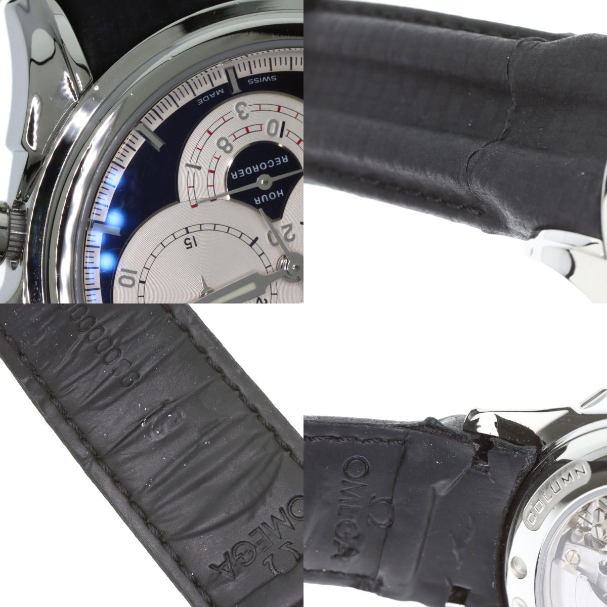 OMEGA De Ville Chronoscope Co-Axial Date Watches 20230410 Stainless Steel/Leather mens