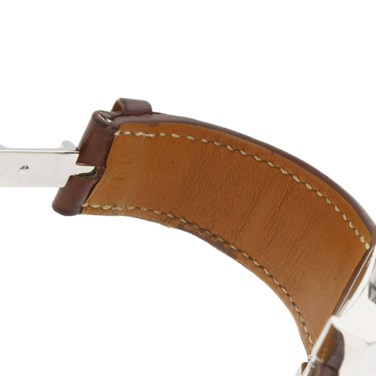 HERMES H watch Watches HH2.810 Stainless Steel/Leather mens