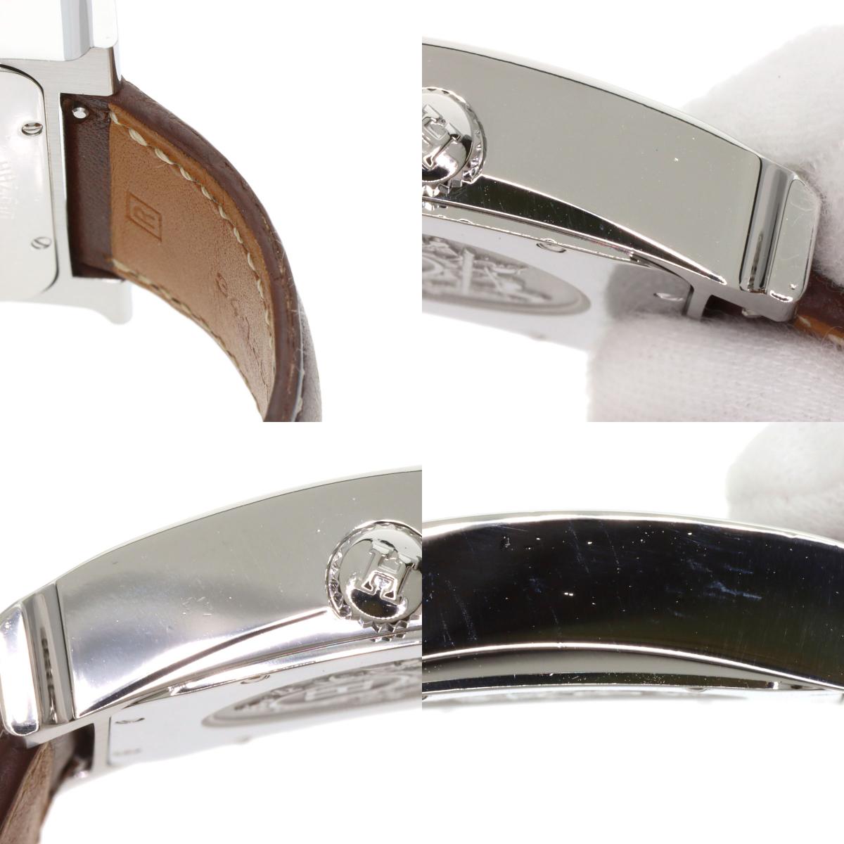 HERMES H watch Watches HH2.810 Stainless Steel/Leather mens