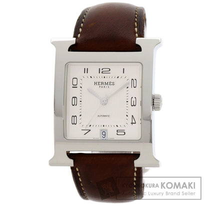 HERMES H watch Watches HH2.810 Stainless Steel/Leather mens