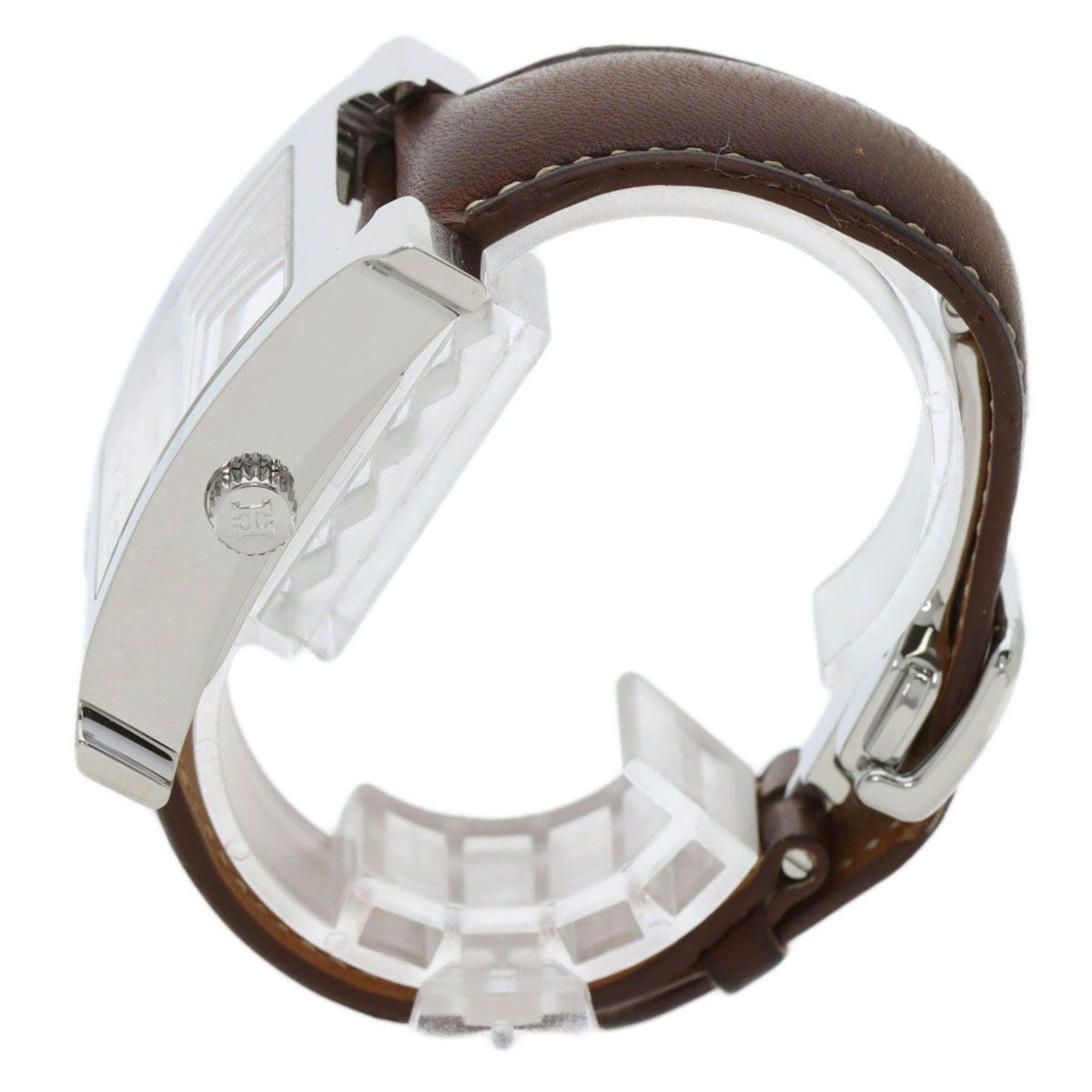 HERMES H watch Watches HH2.810 Stainless Steel/Leather mens