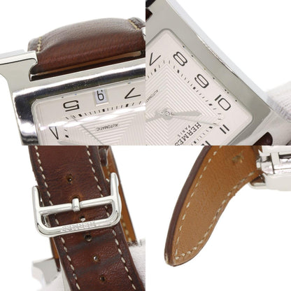 HERMES H watch Watches HH2.810 Stainless Steel/Leather mens