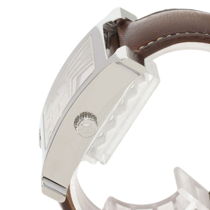 HERMES H watch Watches HH2.810 Stainless Steel/Leather mens