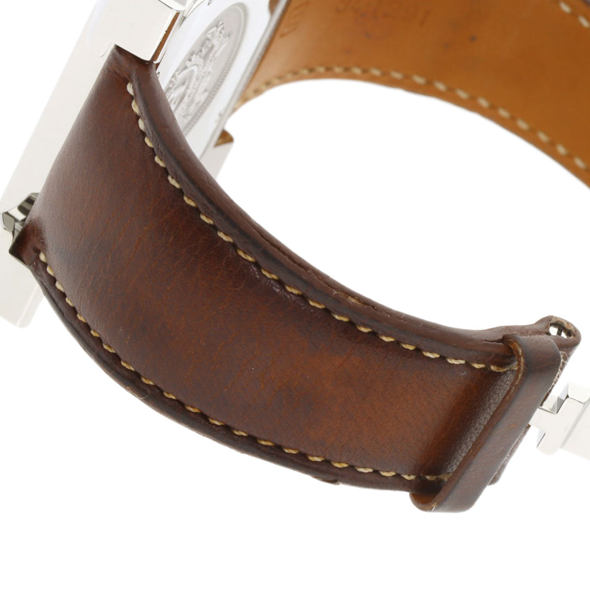 HERMES H watch Watches HH2.810 Stainless Steel/Leather mens