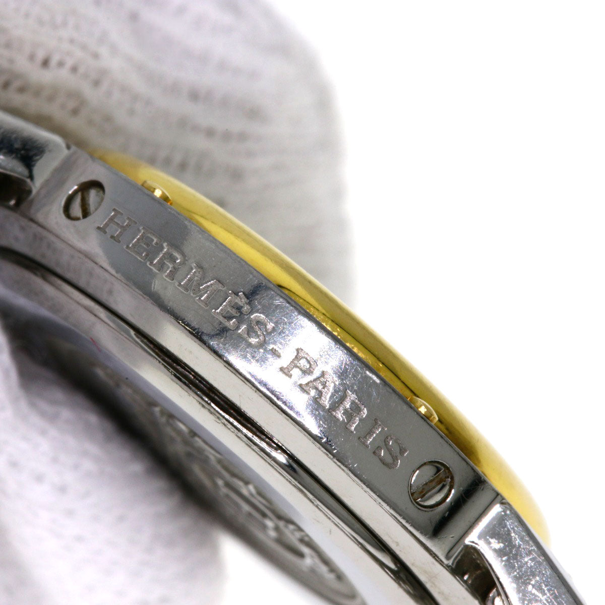 HERMES Clipper Watches CL4.220 Stainless Steel/SSxGP Ladies