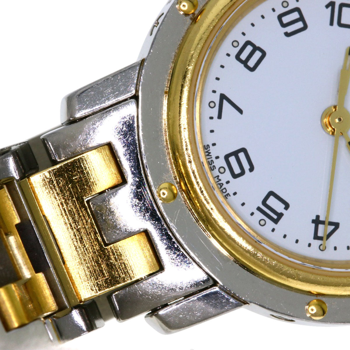 HERMES Clipper Watches CL4.220 Stainless Steel/SSxGP Ladies