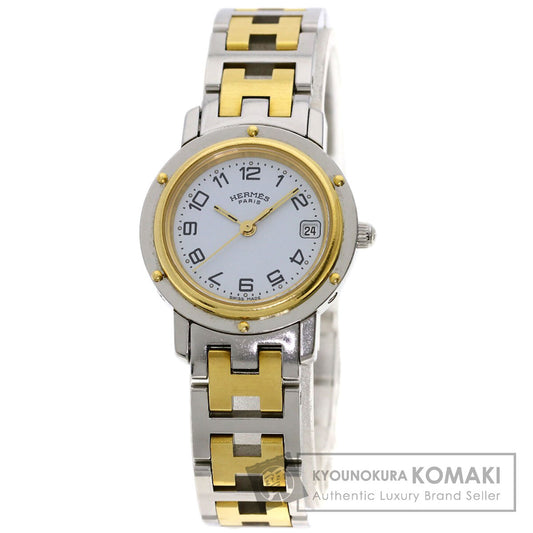 HERMES Clipper Watches CL4.220 Stainless Steel/SSxGP Ladies