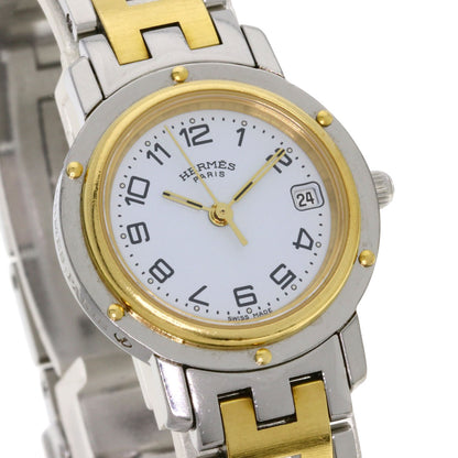 HERMES Clipper Watches CL4.220 Stainless Steel/SSxGP Ladies