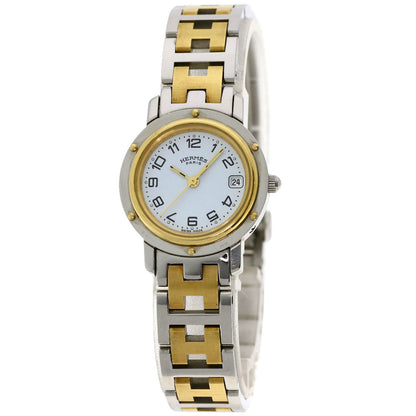 HERMES Clipper Watches CL4.220 Stainless Steel/SSxGP Ladies