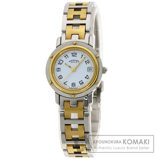 HERMES Clipper Watches CL4.220 Stainless Steel/SSxGP Ladies