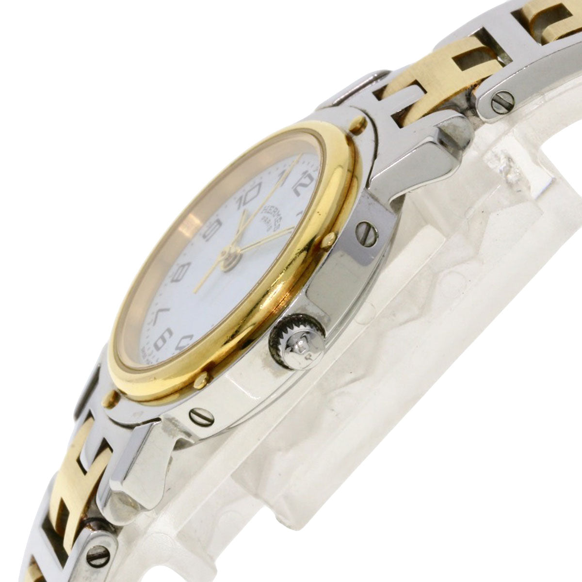 HERMES Clipper Watches CL4.220 Stainless Steel/SSxGP Ladies