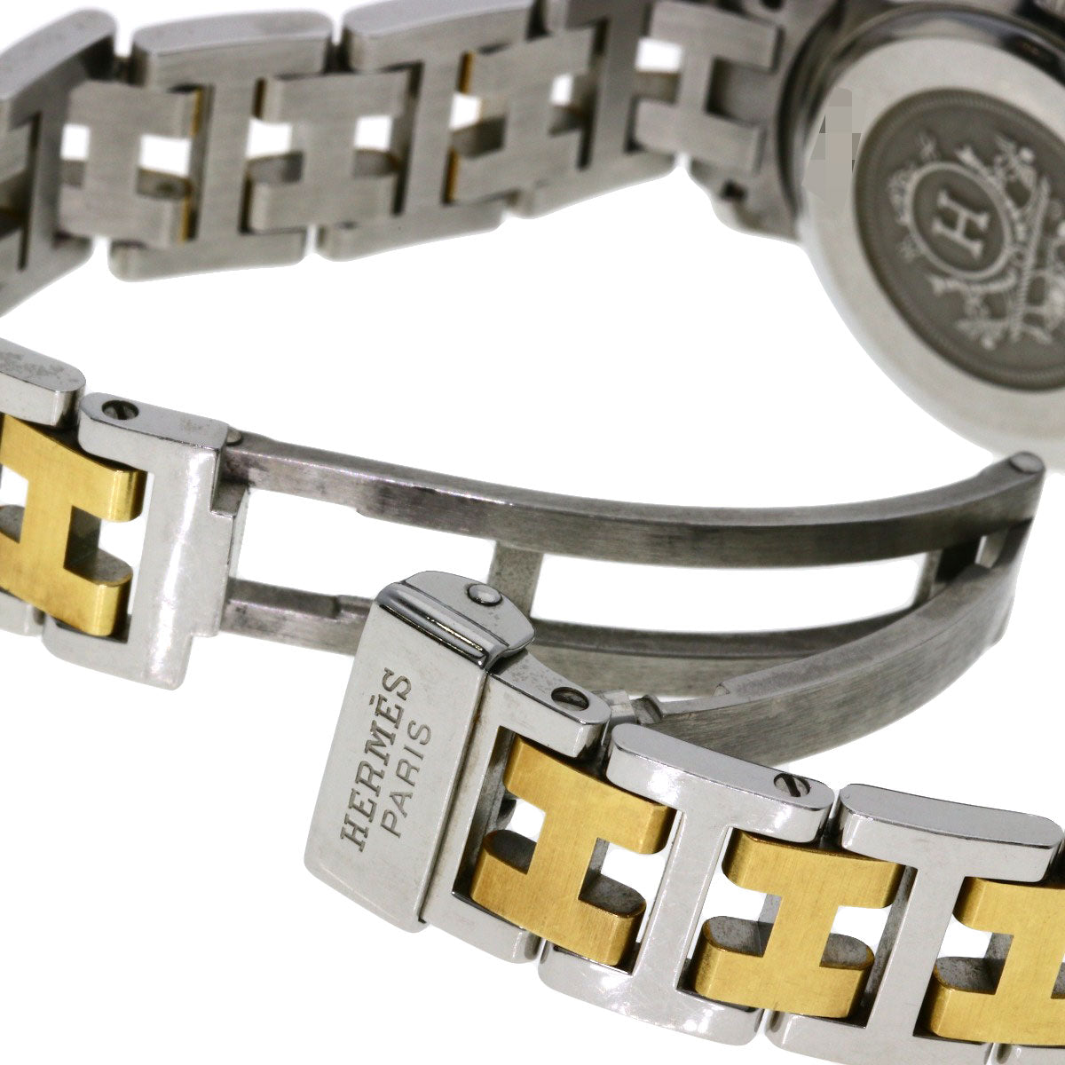 HERMES Clipper Watches CL4.220 Stainless Steel/SSxGP Ladies