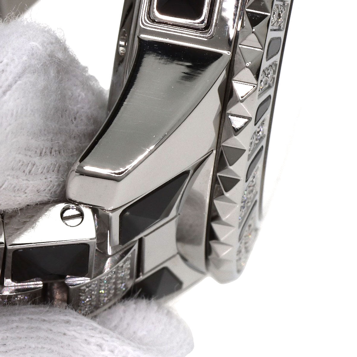 CHRISTIAN DIOR Crystal Chronograph Diamond Watches CD11431D Stainless Steel/Stainless Steel mens