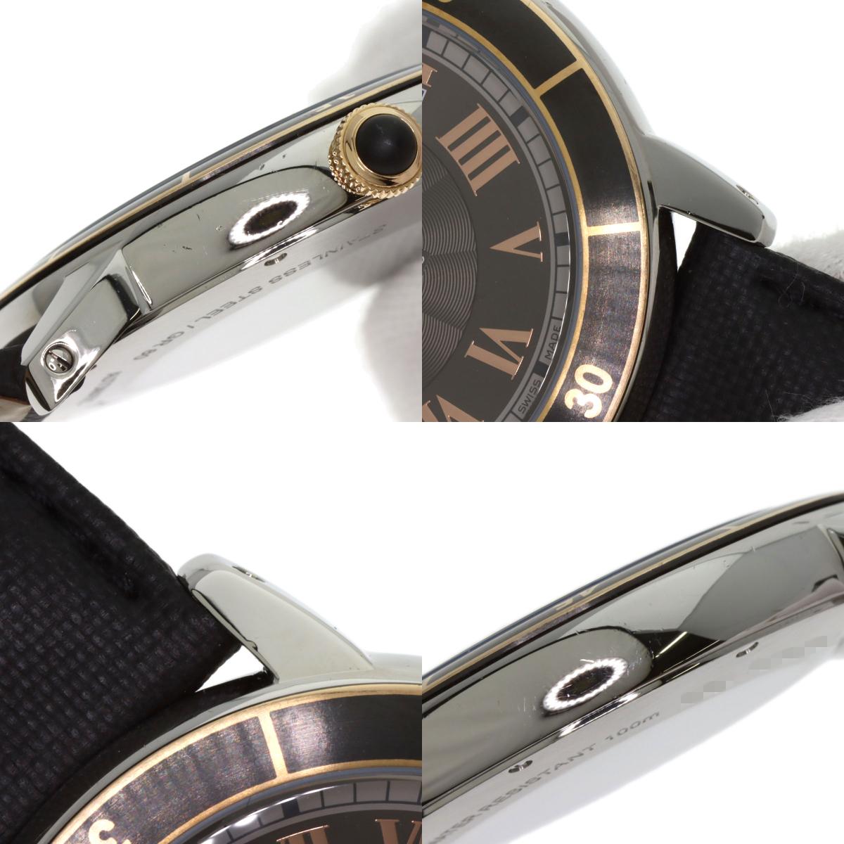 CARTIER Ronde Croisier de Cartier Watches W2RN0005 Stainless Steel/Leather mens