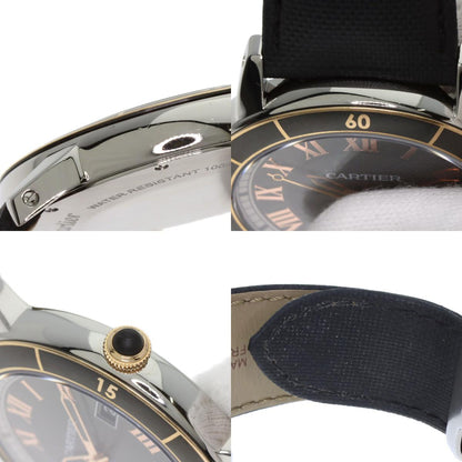 CARTIER Ronde Croisier de Cartier Watches W2RN0005 Stainless Steel/Leather mens