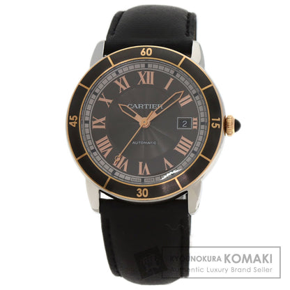 CARTIER Ronde Croisier de Cartier Watches W2RN0005 Stainless Steel/Leather mens