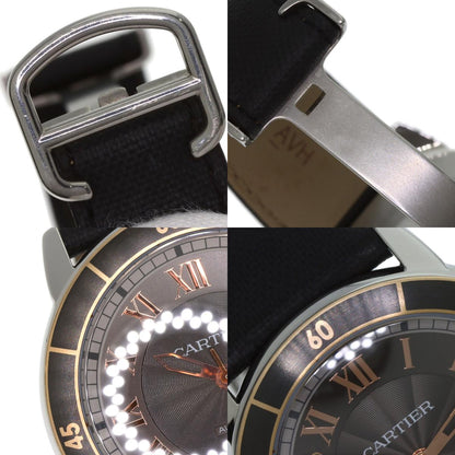 CARTIER Ronde Croisier de Cartier Watches W2RN0005 Stainless Steel/Leather mens