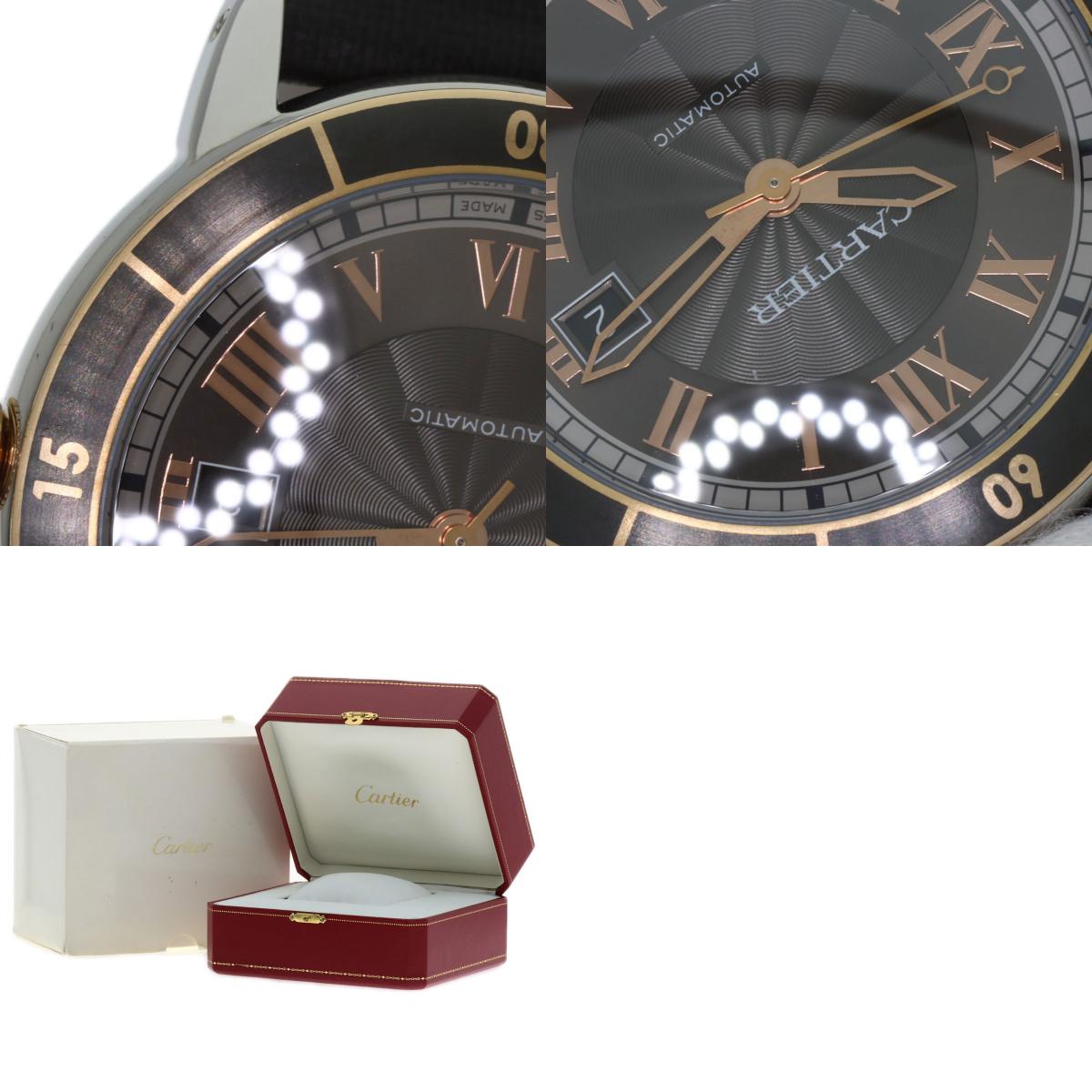 CARTIER Ronde Croisier de Cartier Watches W2RN0005 Stainless Steel/Leather mens