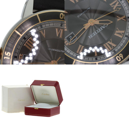 CARTIER Ronde Croisier de Cartier Watches W2RN0005 Stainless Steel/Leather mens