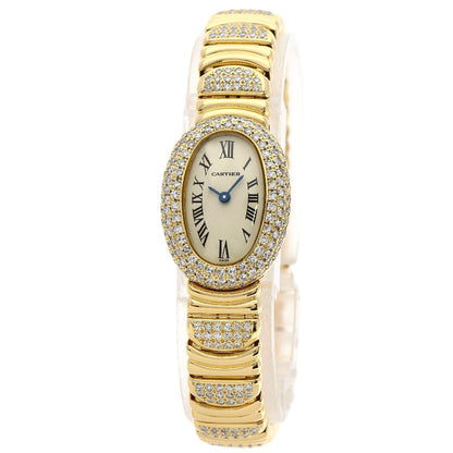 CARTIER Mini Baignoire After Diamond Watches W1510956 K18 Yellow Gold/K18YGxDiamond Ladies