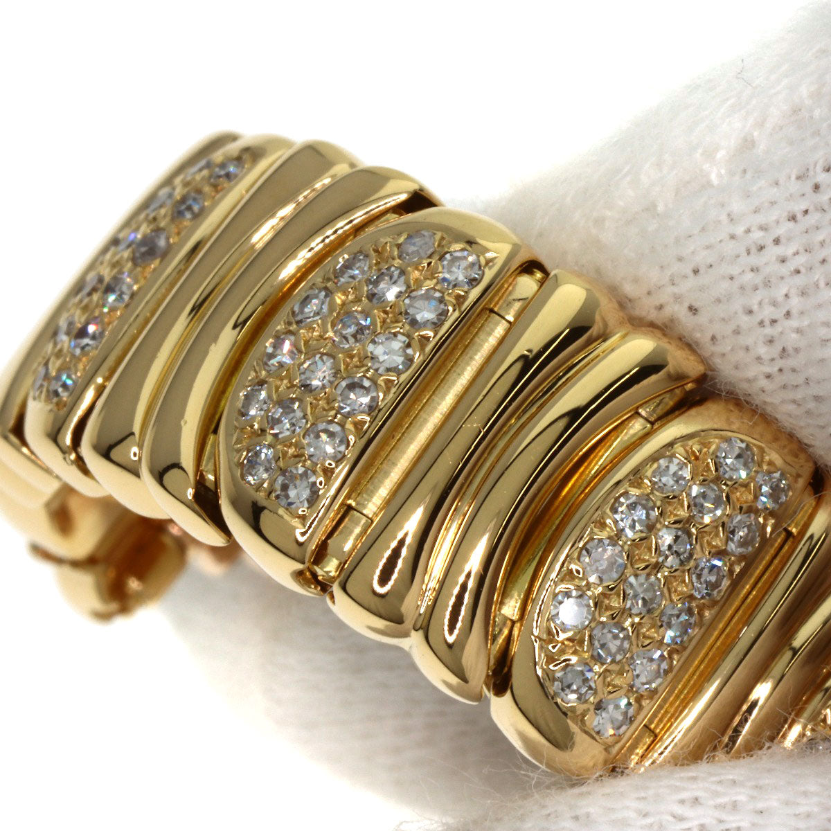 CARTIER Mini Baignoire After Diamond Watches W1510956 K18 Yellow Gold/K18YGxDiamond Ladies