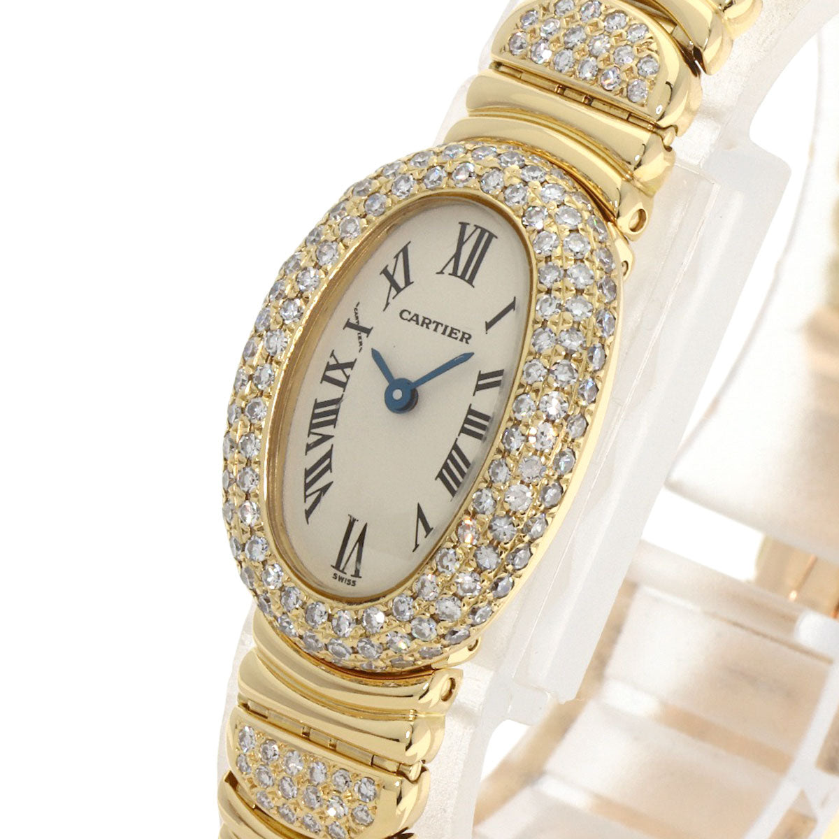 CARTIER Mini Baignoire After Diamond Watches W1510956 K18 Yellow Gold/K18YGxDiamond Ladies