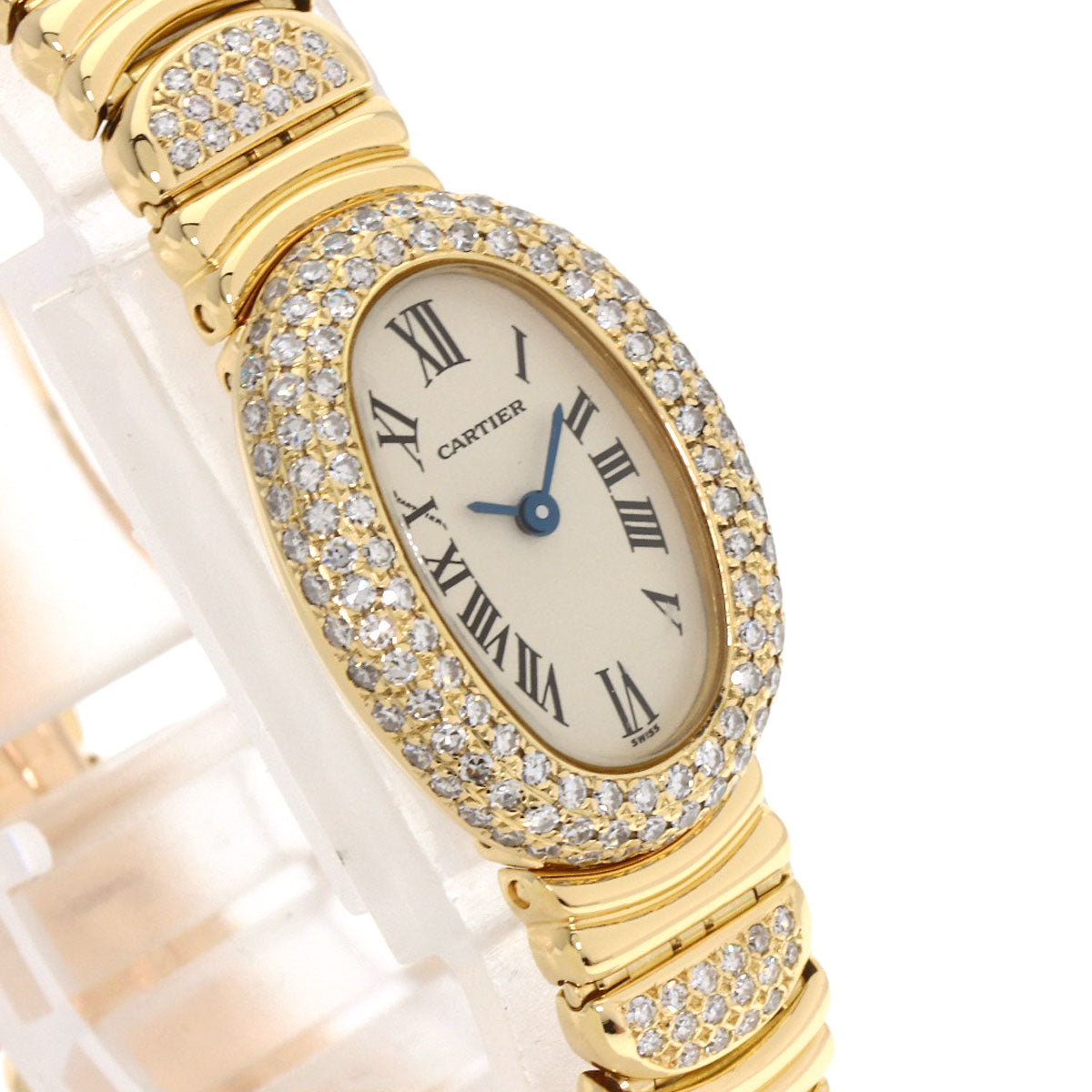 CARTIER Mini Baignoire After Diamond Watches W1510956 K18 Yellow Gold/K18YGxDiamond Ladies