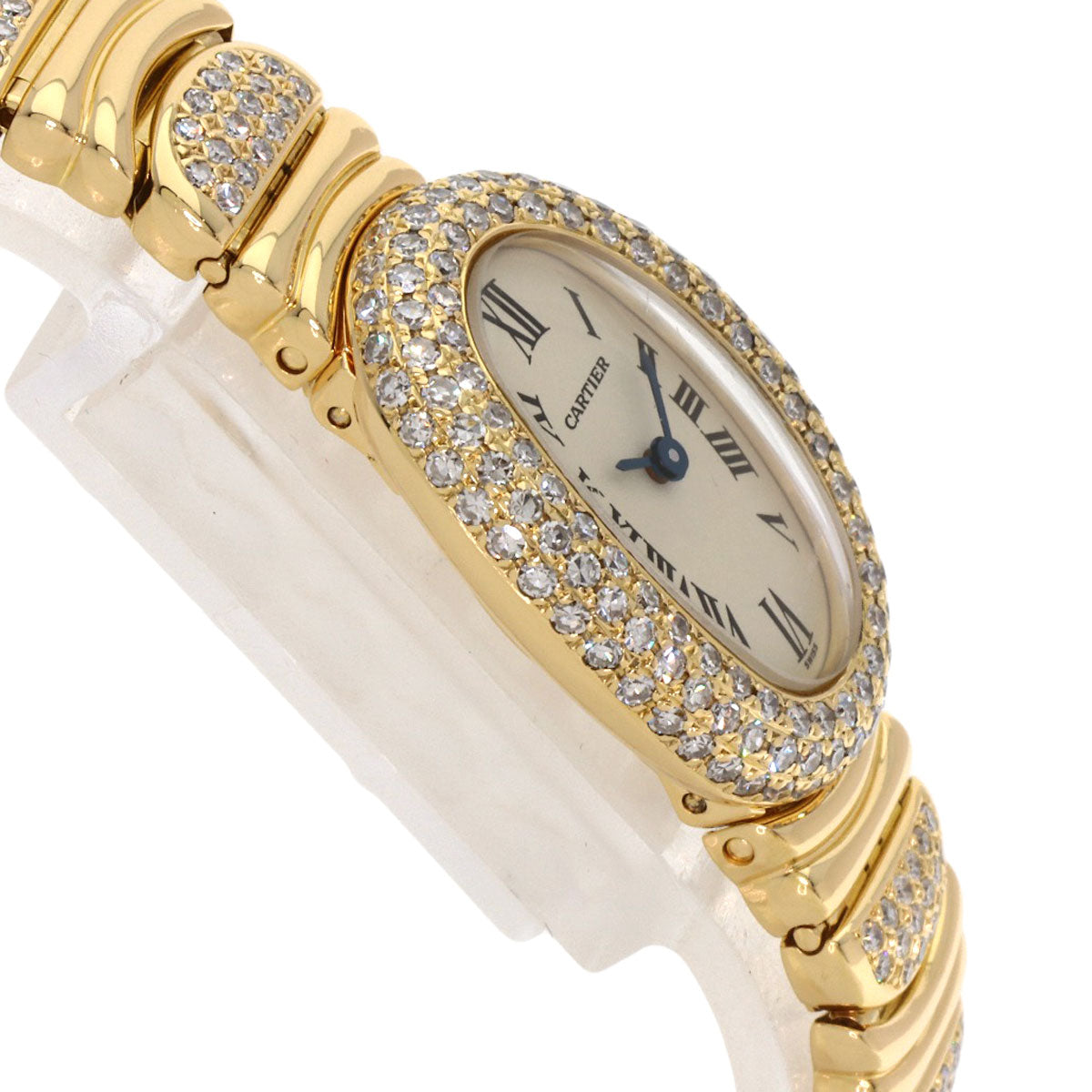 CARTIER Mini Baignoire After Diamond Watches W1510956 K18 Yellow Gold/K18YGxDiamond Ladies